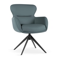 Krzesło obrotowe HEATHER szaroniebieski/czarny