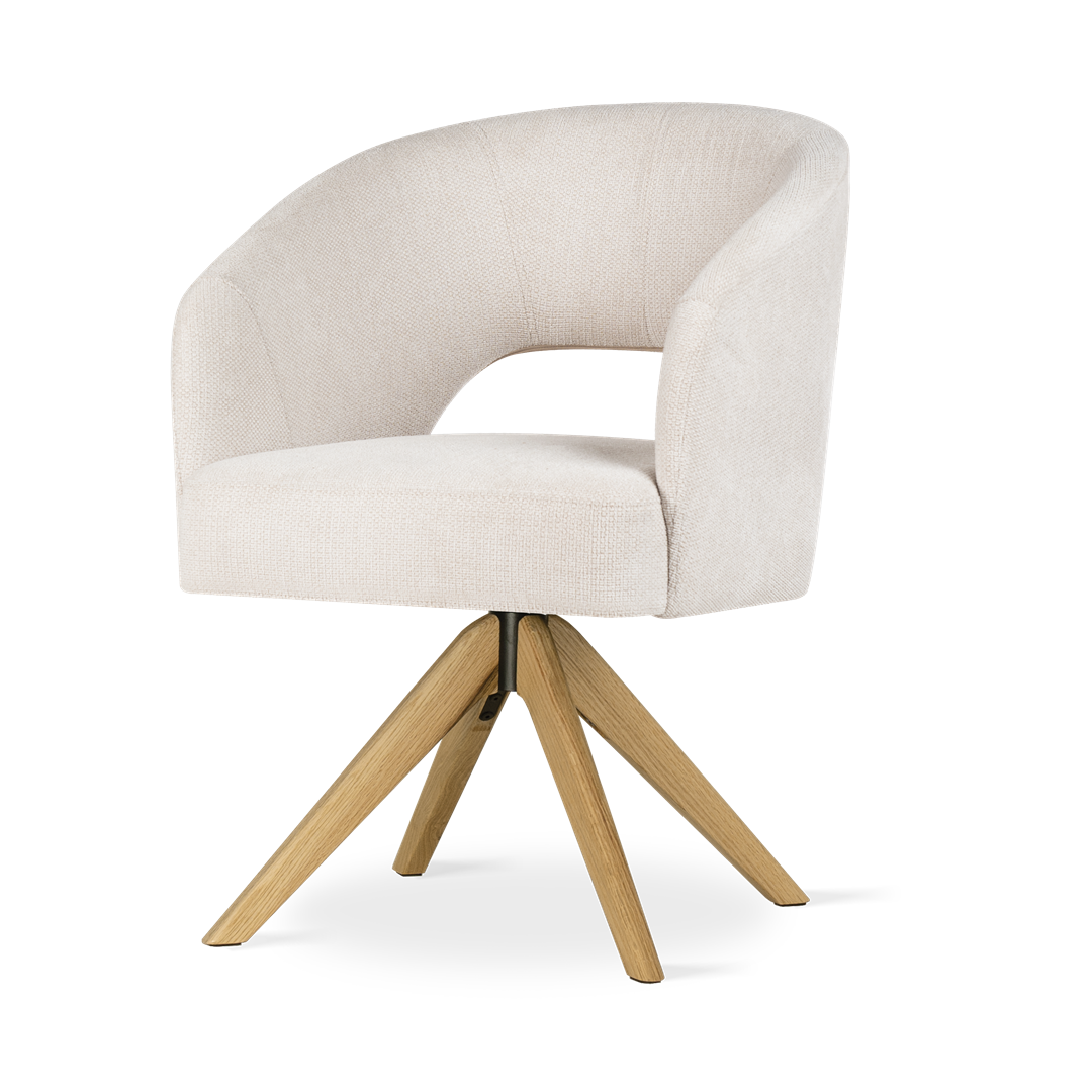 Krzesło obrotowe INES SUPREME WOOD