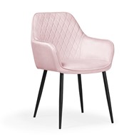 Krzesło MEDIOLAN różowy/ czarny