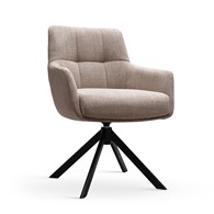 Krzesło obrotowe MIRAGE truflowy/czarna/VOGAR052
