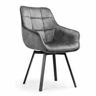 Krzesło obrotowe OLSON ciemnoszary, noga czarna