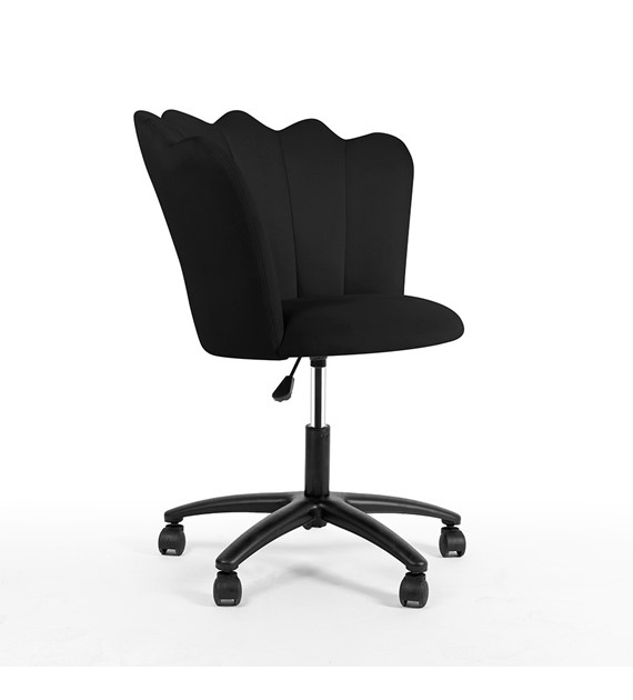 Krzesło obrotowe PRINCESSA czarny, noga czarna