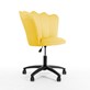 Krzesło obrotowe PRINCESSA żółty, noga czarna