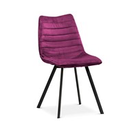 Krzesło ROXA burgundowy/ noga czarna