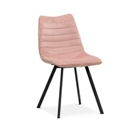 Krzesło ROXA różowy/ noga czarna
