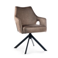 Krzesło obrotowe VESPER brązowy/czarna/BULL111