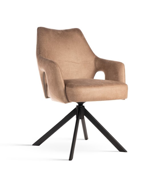 Krzesło obrotowe VESPER cappucino/czarna/BULL10